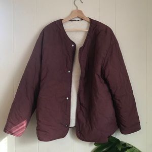 UNIQLO Reversible Teddy Minimal Coat